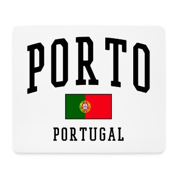 Porto Portugal Flag – City Design - Mouse Pad (horizontal) - white - Front