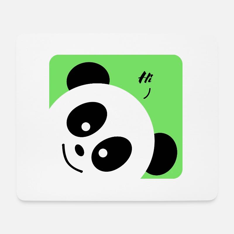 Animal panda - Tierischer Panda - Mousepad (Querformat) - Weiß