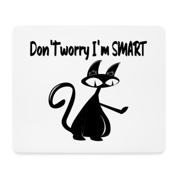 Ne t’inquiète pas, je suis intelligent. - Tapis de souris (format paysage) - blanc - Devant