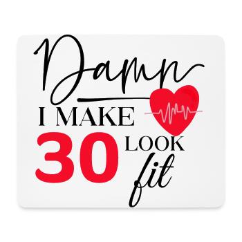30 Geburtstag - Lustiger Fitness Geburtstag Spruch - Mousepad (Querformat) - Weiß - Vorne
