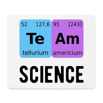 Team Wissenschaft II - Mousepad (Querformat) - Weiß - Vorne
