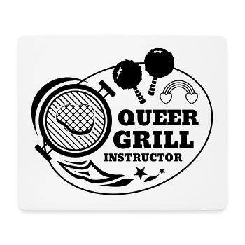 Queer BBQ Bestseller Shirt - Mouse Pad (horizontal) - white - Front