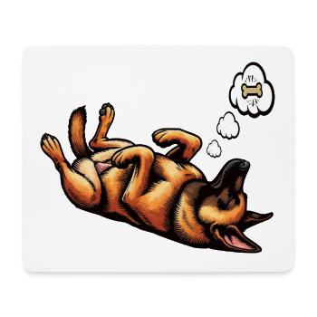 Malinois Belgischer Schäferhund Malinoisbesitzer - Mousepad (Querformat) - Weiß - Vorne