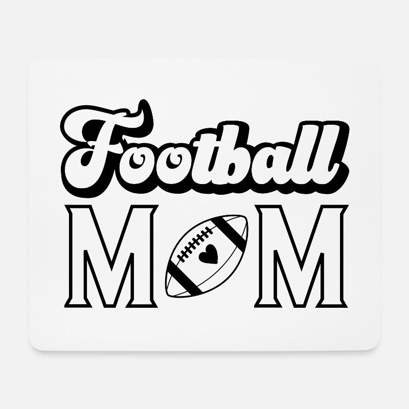Football Mom American Football Muttertag Geschenk - Mousepad (Querformat) - Weiß