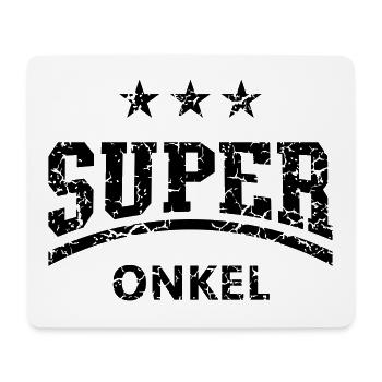 Super Onkel Vintage (Superonkel / Familie) - Mousepad (Querformat) - Weiß - Vorne