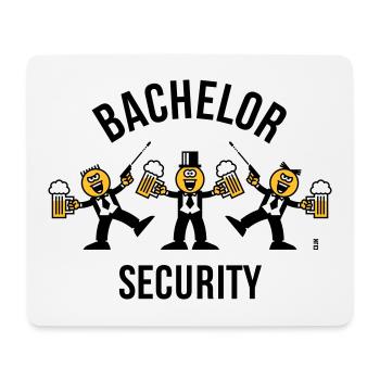 Bachelor Sécurité (Caricature / Danse / 3C / B) - Tapis de souris (format paysage) - blanc - Devant