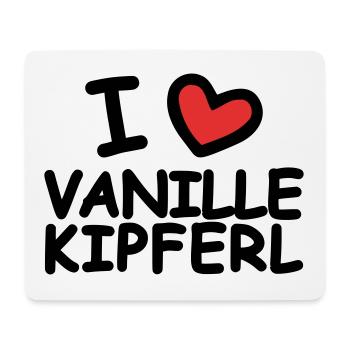 I Love Vanilla Crescents - Mouse Pad (horizontal) - white - Front