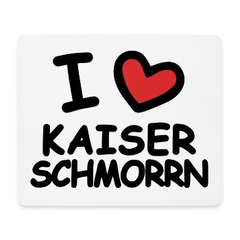 I Love Kaiserschmorrn - Mouse Pad (horizontal) - white - Front