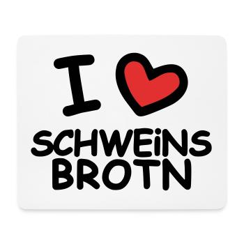 I Love Pork Sandwiches - Mouse Pad (horizontal) - white - Front