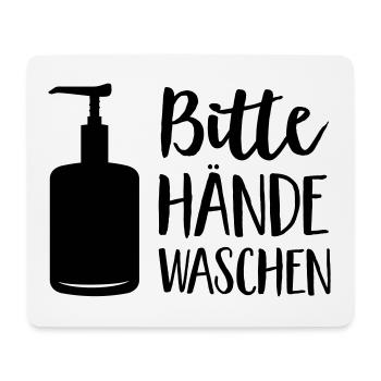Hände waschen - Mousepad (Querformat) - Weiß - Vorne