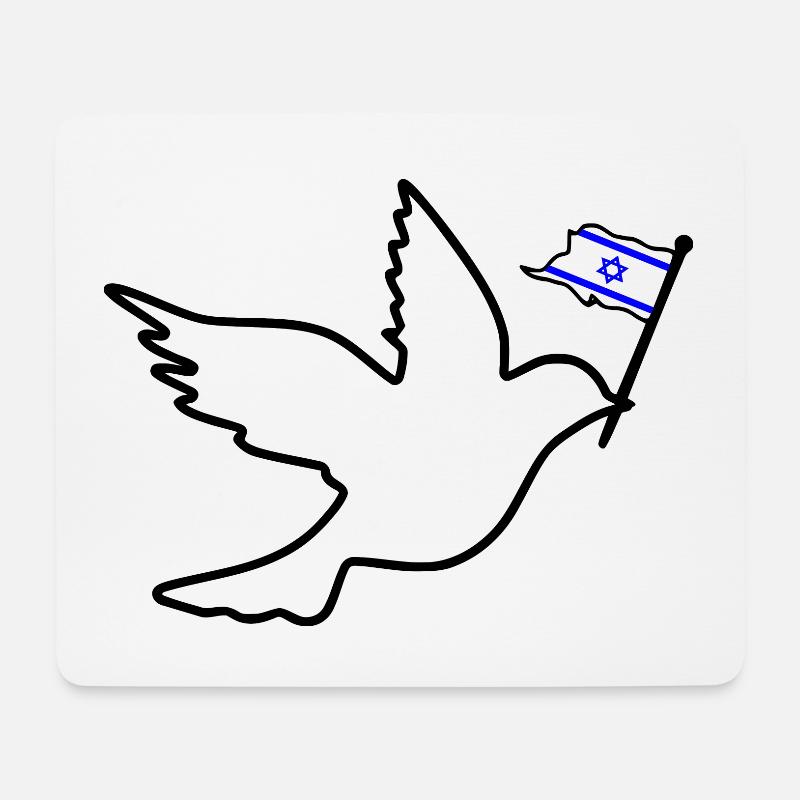 Israel - Mousepad (Querformat) - Weiß