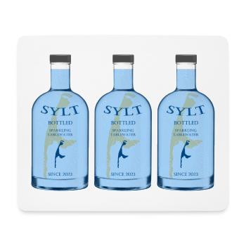 Sylt Bottled Sparkling Tablewater - Mouse Pad (horizontal) - white - Front
