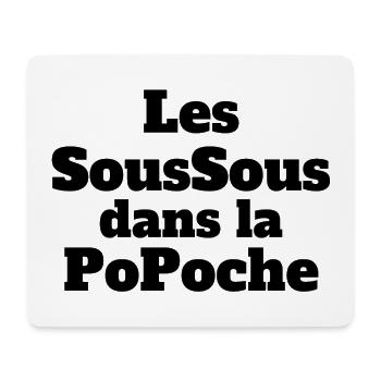 argent, argent de poche, pourboire - Tapis de souris (format paysage) - blanc - Devant