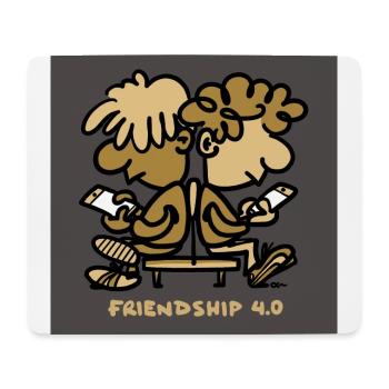 Friendship 4.0 - Mousepad (Querformat) - Weiß - Vorne