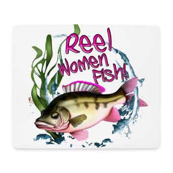 Pêcheurs aventureux - World of Fish Woman! - Tapis de souris (format paysage) - blanc - Devant