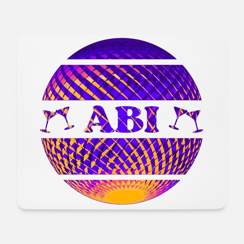 Abi Party bunt - Mousepad (Querformat) - Weiß