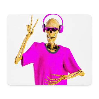 Sensenmann liebt coole Musik - Mousepad (Querformat) - Weiß - Vorne