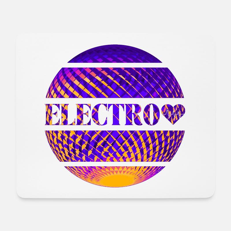 Electro - Mousepad (Querformat) - Weiß