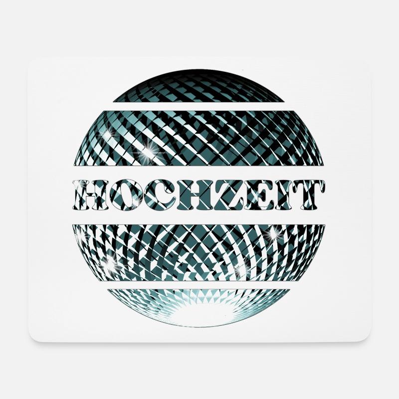 Hochzeit elegantes Partydesign - Mousepad (Querformat) - Weiß