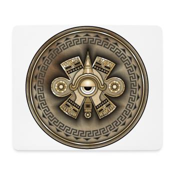 Aztekisches antikes Symbol Ollin Gott - Mousepad (Querformat) - Weiß - Vorne