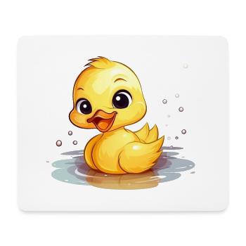 Canard sucré | Design amusant pour les enfants | Enjoué - Tapis de souris (format paysage) - blanc - Devant