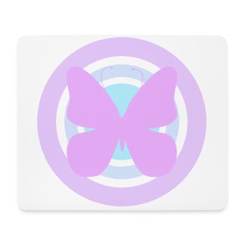 Purple Celestial Butterfly - Mouse Pad (horizontal) - white - Front