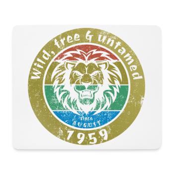 65ème anniversaire Sauvage, libre et indompté depuis 08/1959 - Tapis de souris (format paysage) - blanc - Devant