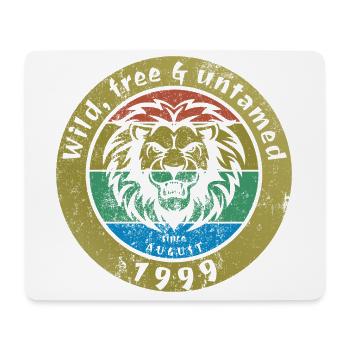 Sauvage, libre et indompté depuis 08/1999 - Tapis de souris (format paysage) - blanc - Devant