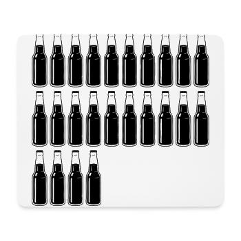 24 Bierflaschen - Bier - 24 Jahre - 24. Geburtstag - Mousepad (Querformat) - Weiß - Vorne