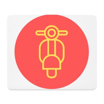 Motorad Moped - Mousepad (Querformat) - Weiß - Vorne