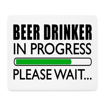 Beer lover Biertringer Funny toast - Mouse Pad (horizontal) - white - Front