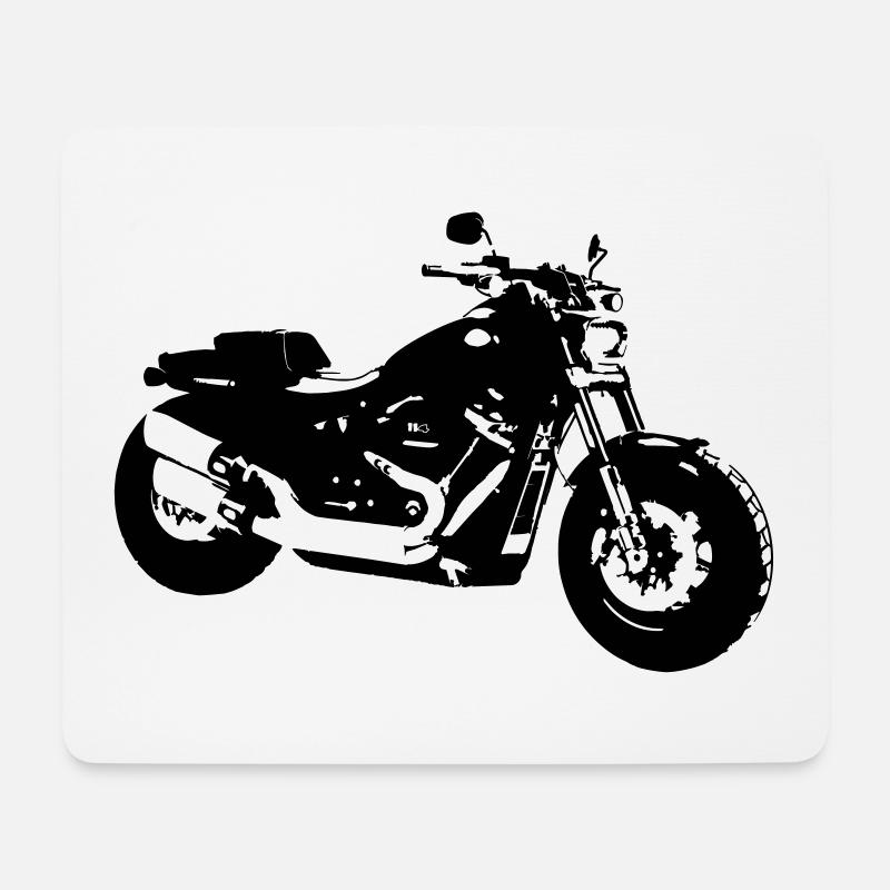 Davidson Fatbob 114 - Mousepad (Querformat) - Weiß