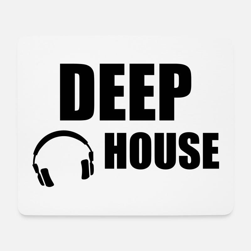 Tiefes Haus - Mousepad (Querformat) - Weiß