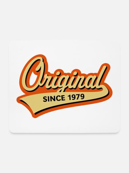 Original Since 1979 (Geburtsjahr, Geburtstag / 3C) - Mousepad (Querformat) - Weiß