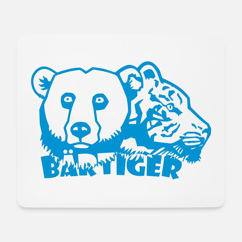 Bärtiger! - Mousepad (Querformat) - Weiß