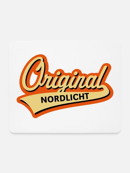 Original Nordlicht (Norddeutsch / Nordisch / 3C) - Mousepad (Querformat) - Weiß