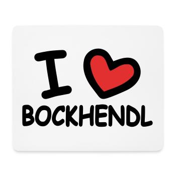 I Love Bockhendl Backhendl - Mouse Pad (horizontal) - white - Front