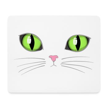 Cat's eyes - Mouse Pad (horizontal) - white - Front