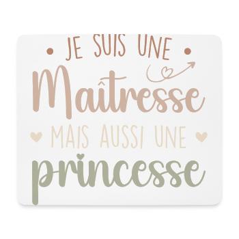 Herrin und Prinzessin - Beeindruckende Herrin - Mousepad (Querformat) - Weiß - Vorne