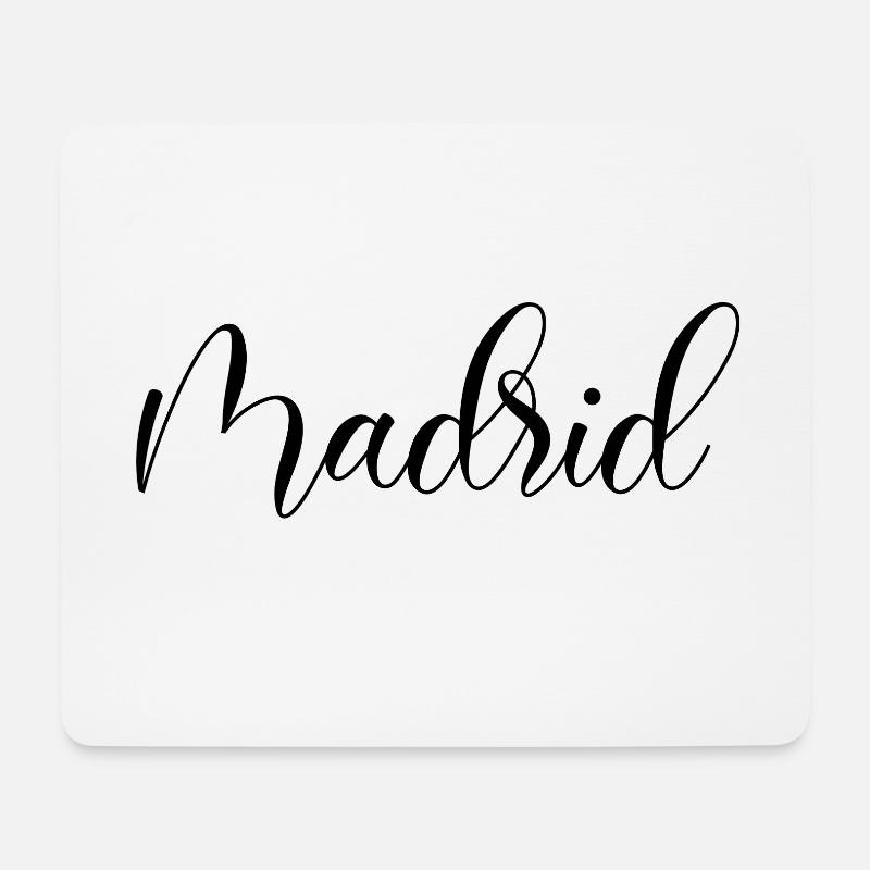 Madrid - Mousepad (Querformat) - Weiß