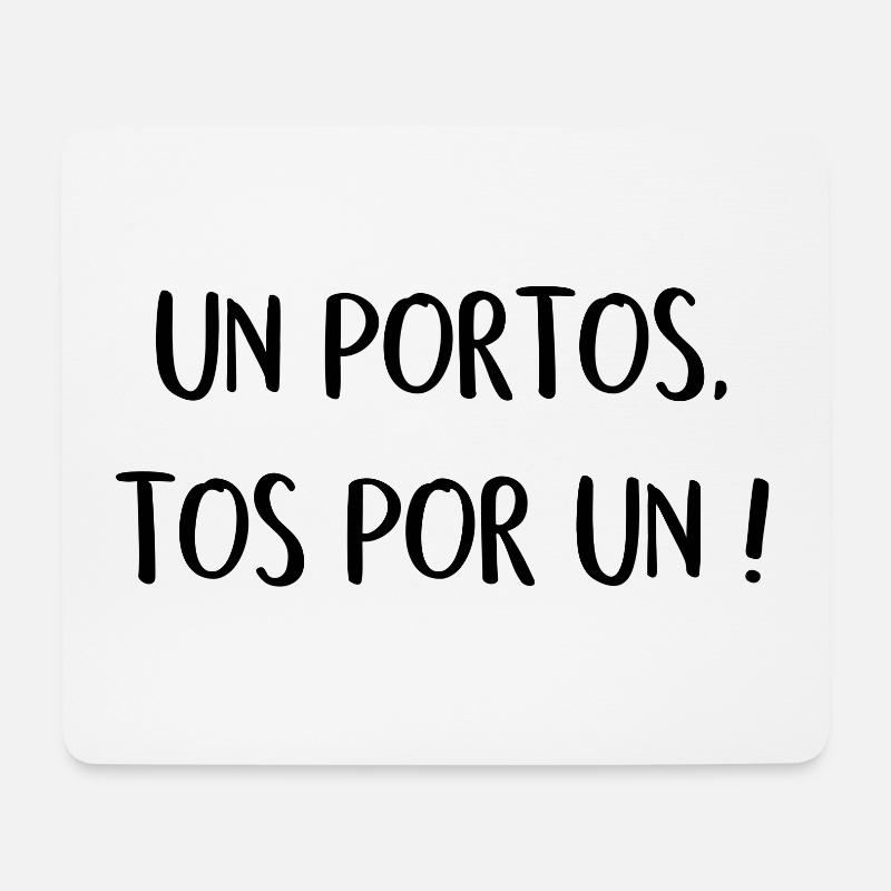 Portos - Mousepad (Querformat) - Weiß