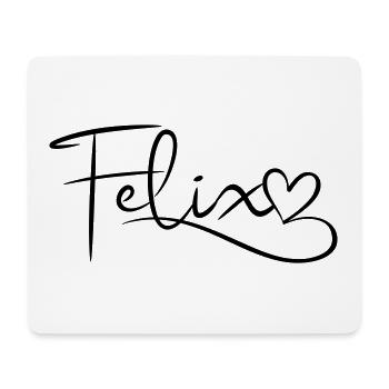 Felix, nom, prénom, déco - Tapis de souris (format paysage) - blanc - Devant