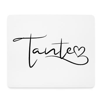 Aunt Font with Heart - Mouse Pad (horizontal) - white - Front