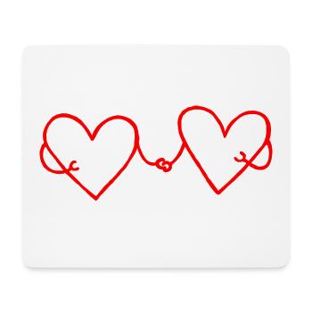 L’amour est l’amour Mariages dans l’amour Amoureux - Tapis de souris (format paysage) - blanc - Devant