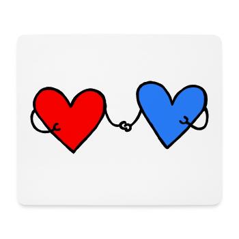 L’amour est l’amour Mariages dans l’amour Amoureux - Tapis de souris (format paysage) - blanc - Devant