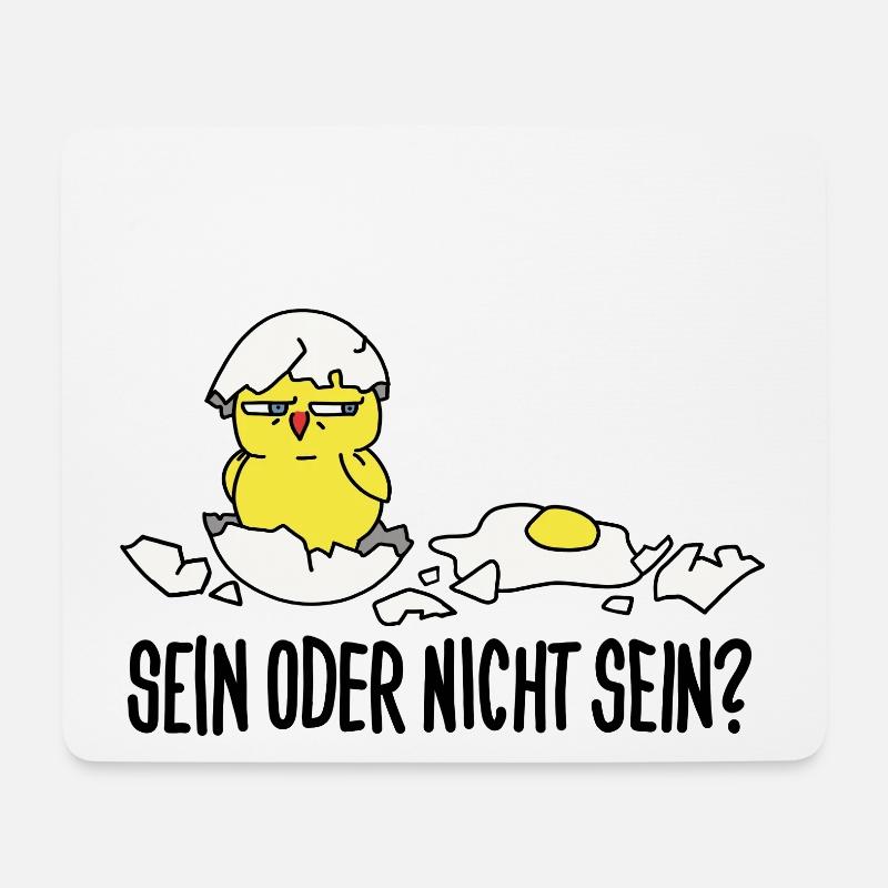 sein oder nicht sein - Mousepad (Querformat) - Weiß
