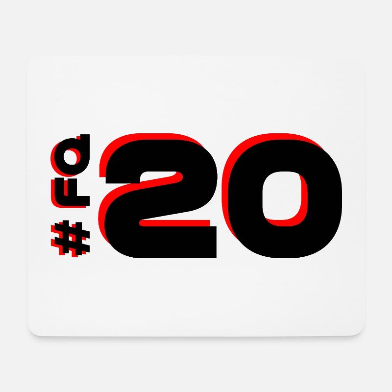 FQ20 2025 Niederlande - Mousepad (Querformat) - Weiß