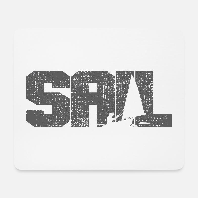 Segeln - Mousepad (Querformat) - Weiß