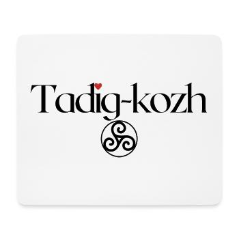 Tadig-kozh Triskell Fête grands-pères Breton - Tapis de souris (format paysage) - blanc - Devant