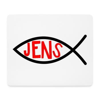 Jens Ichthys4m3 Names First names Christian - Mouse Pad (horizontal) - white - Front